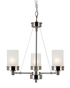 Trans Globe Lighting-70337 BN-Urban Swag - Three Light Chandelier   Urban Swag - Three Light Chandelier